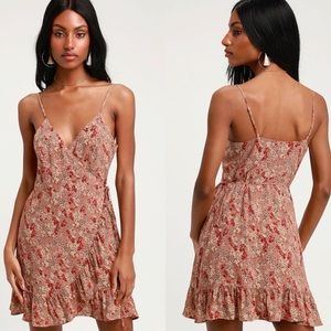 Free People All My Love Wrap Slip Dress